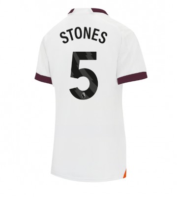 Manchester City John Stones #5 Udebanetrøje Dame 2023-24 Kort ærmer